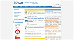 Desktop Screenshot of ekowatt.cz